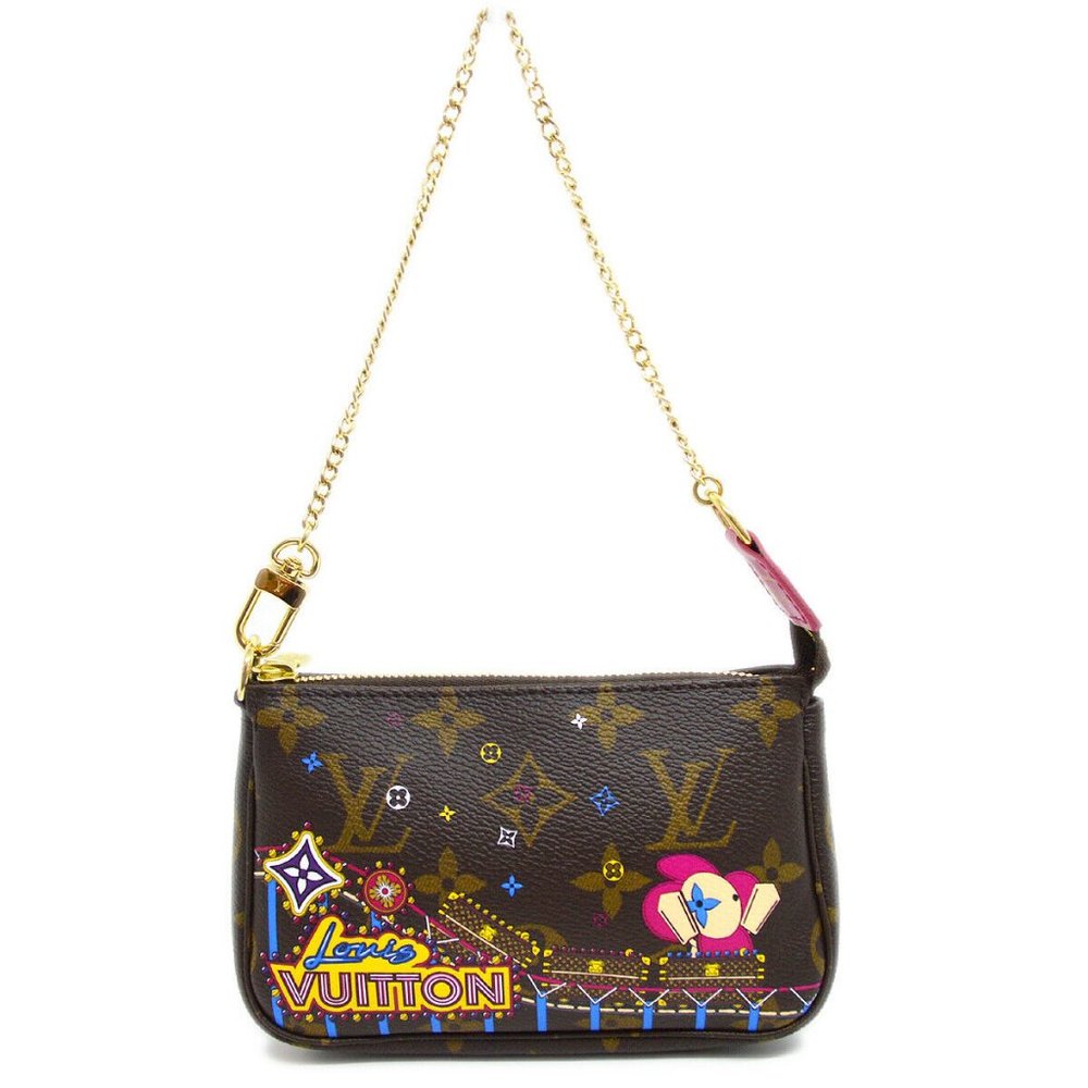 Auth Louis Vuitton Mini Pochette Pouch #19602L89B